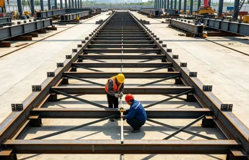 Pemasangan Struktur Keluli Di Tapak + Aliran Kerja Pembinaan Pengangkat Bersepadu + Pertimbangan Utama