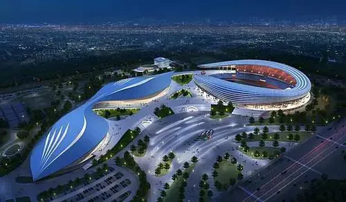 Pembinaan Keluli Gimnasium jenis kubah