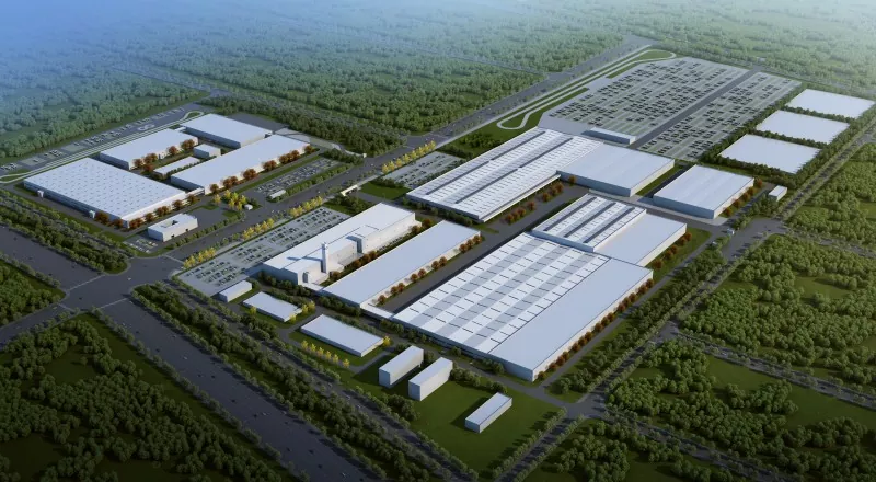 Steel frame garment factory construction