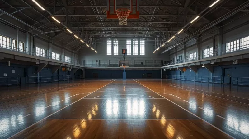 Pembinaan Keluli Arena Bola Keranjang Dalaman
