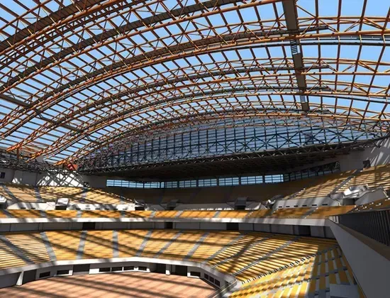 Stadium Rangka Angkasa Keluli Span Besar