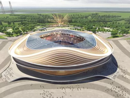 Struktur keluli span besar untuk stadium