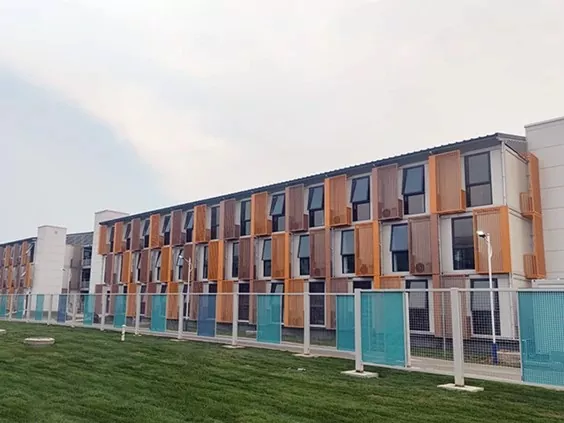 Rumah kontena prefab modular mudah alih yang diperbaiki