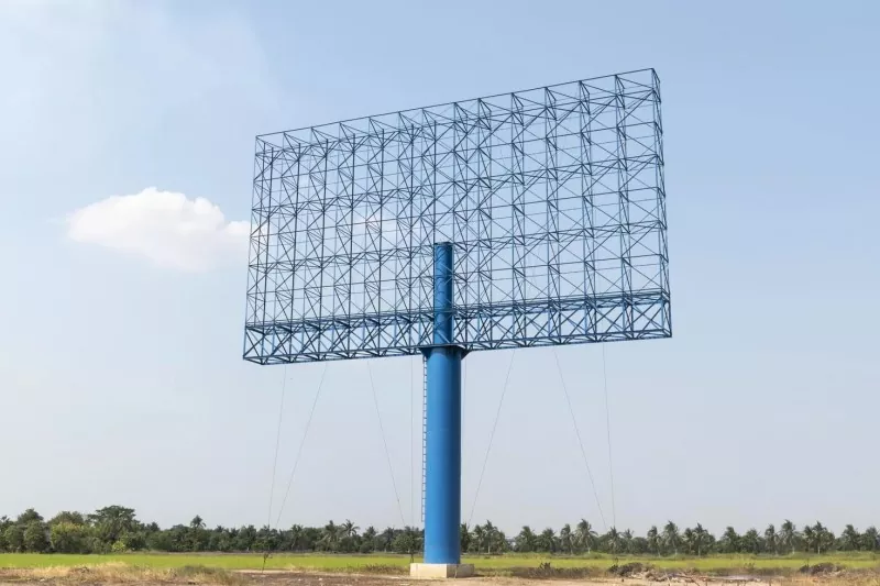 Struktur Papan Iklan Keluli